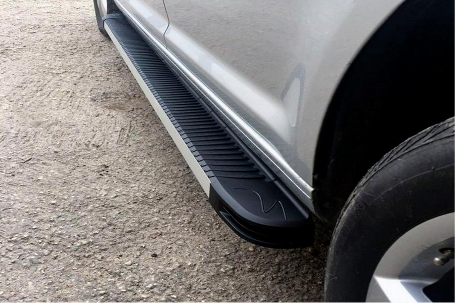Volkswagen Caddy 2010-2015 Pedane Laterali MAYA (2 pz, Alluminio) Image