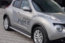 Nissan Juke 2010-2019 Barre Laterali Ø60 (2 pz, Acciaio Inox) foto 1