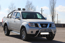 Nissan Navara 2006-2015 Paraurti Anteriore WT003 (Acciaio Inox) foto 5