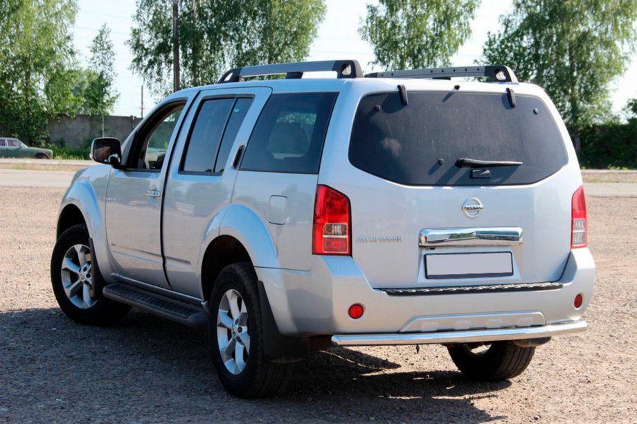 Nissan Pathfinder R51 2005-2014 Barra Posteriore AK002 (Acciaio Inox) Image