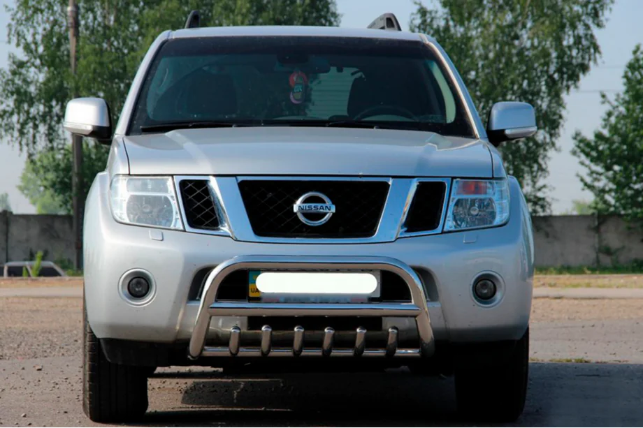 Nissan Navara 2006-2015 Parabulloni WT008 (Acciaio Inox) Foto 3