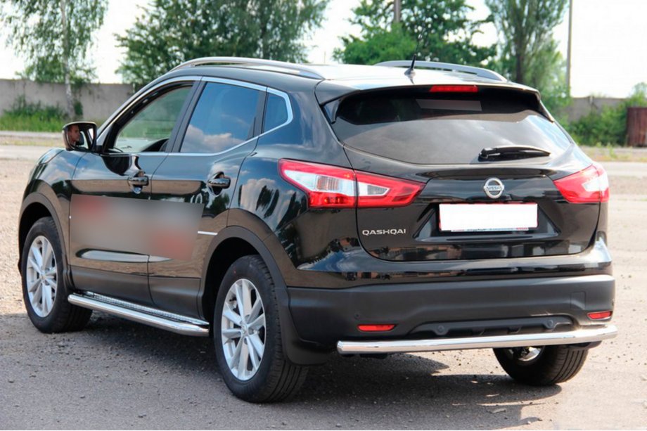 Nissan Qashqai 2014-2021 Barra Posteriore AK002 (Acciaio Inox) Foto 2