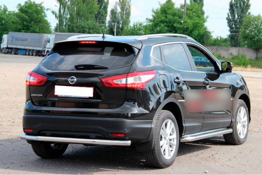Nissan Qashqai 2014-2021 Barra Posteriore AK002 (Acciaio Inox) Foto 3