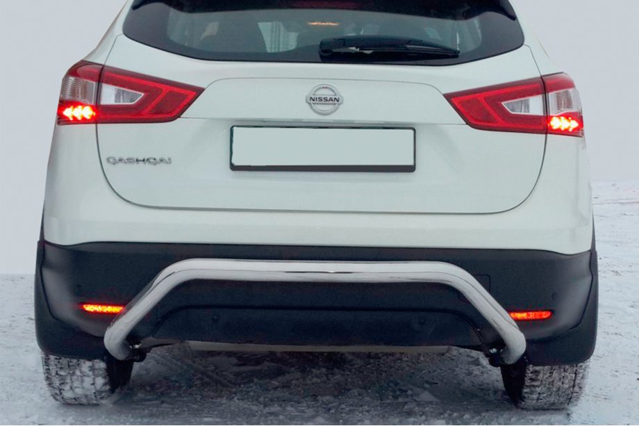 Nissan Qashqai 2014-2021 Barra Posteriore AK007-1 (Acciaio Inox) Foto 4
