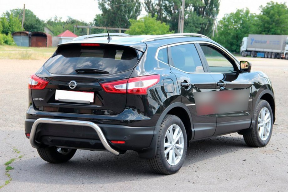 Nissan Qashqai 2014-2021 Barra Posteriore AK007-1 (Acciaio Inox) Foto 1