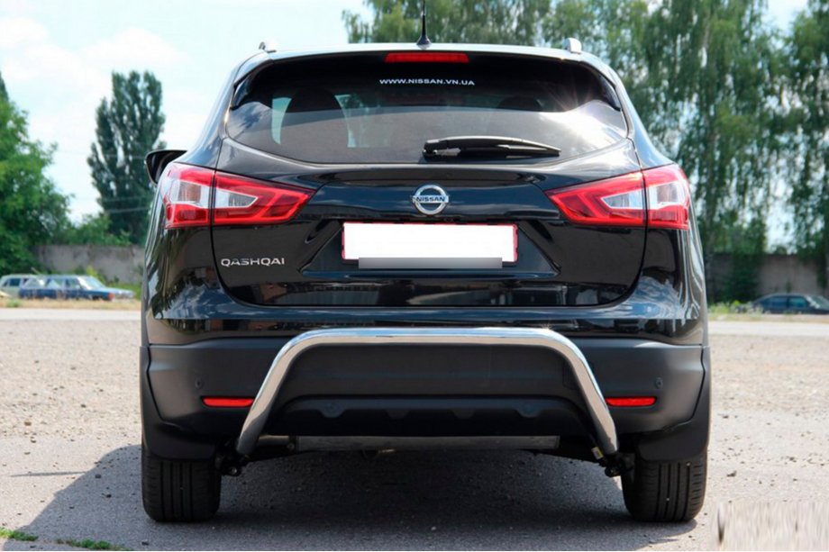 Nissan Qashqai 2014-2021 Barra Posteriore AK007-1 (Acciaio Inox) Foto 2
