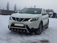 Nissan Qashqai 2014-2021 Paraurti Anteriore WT003 (Acciaio Inox) foto 3