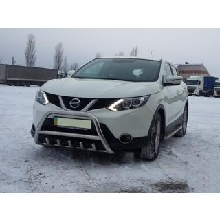 Paraurti Anteriore WT003 (Acciaio Inox) Nissan Qashqai 2014-2021 foto 3