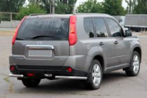 Nissan X-trail T31 2007-2014 Barre angolari posteriori AK003 (2 pz, acciaio inox) foto 1