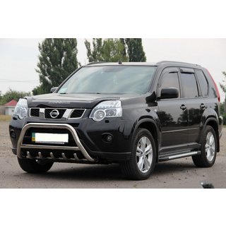 Protezione Anteriore WT003 (Acciaio Inox) Nissan X-trail T31 2007-2014 foto 4