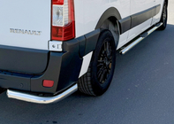 Renault Master 2011-2023 Barre Laterali BB002 (2 pz, Acciaio Inox) foto 7
