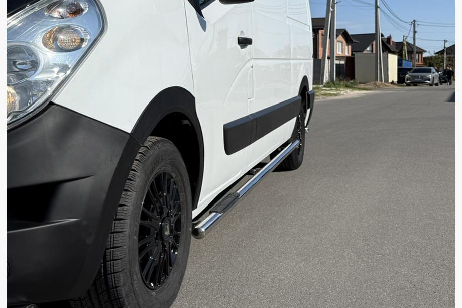 Renault Master 2011-2023 Barre Laterali BB002 (2 pz, Acciaio Inox) Foto 3