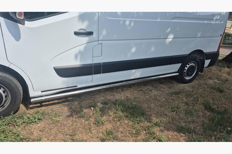 Renault Master 2011-2023 Barre Laterali BB002 (2 pz, Acciaio Inox) Foto 10