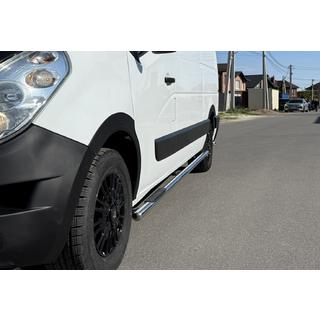 Barre Laterali BB002 (2 pz, Acciaio Inox) Nissan NV400 2010-2024 foto 4