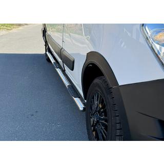 Barre Laterali BB002 (2 pz, Acciaio Inox) Nissan NV400 2010-2024 foto 3
