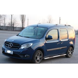 Tubi Laterali (2 pz, Acciaio Inox) Mercedes Citan 2013-2021 foto 3