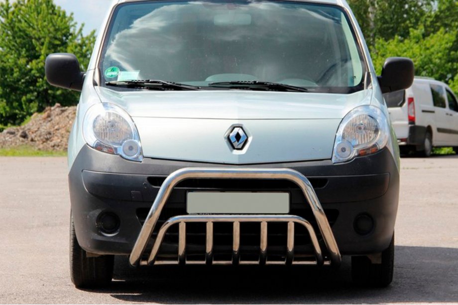 Renault Kangoo 2008–2020 Protezione Anteriore WT002 (Acciaio Inox) Image