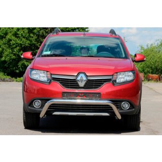 Protezione Anteriore WT007 (Acciaio Inox) Dacia Sandero 2013-2020 foto 2