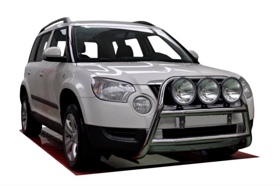 Skoda Yeti 2009-2017 Parabulloni WT018 (Acciaio Inox) Foto 1
