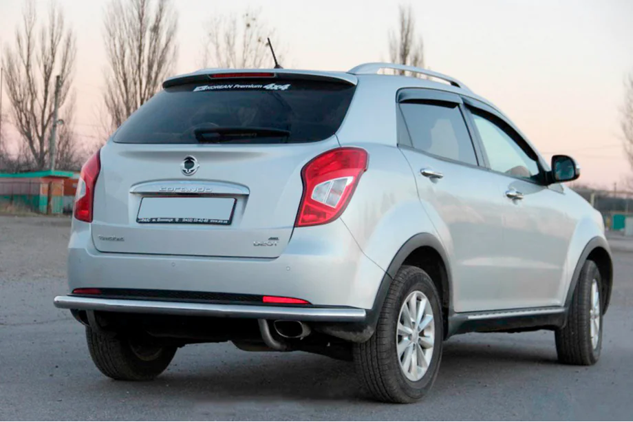 SsangYong Korando 2010-2019 Barra Posteriore AK005 (Acciaio Inox) Image