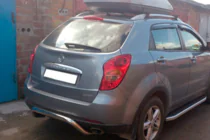 SsangYong Korando 2010-2019 Barra Posteriore AK007 (Acciaio Inox) foto 4
