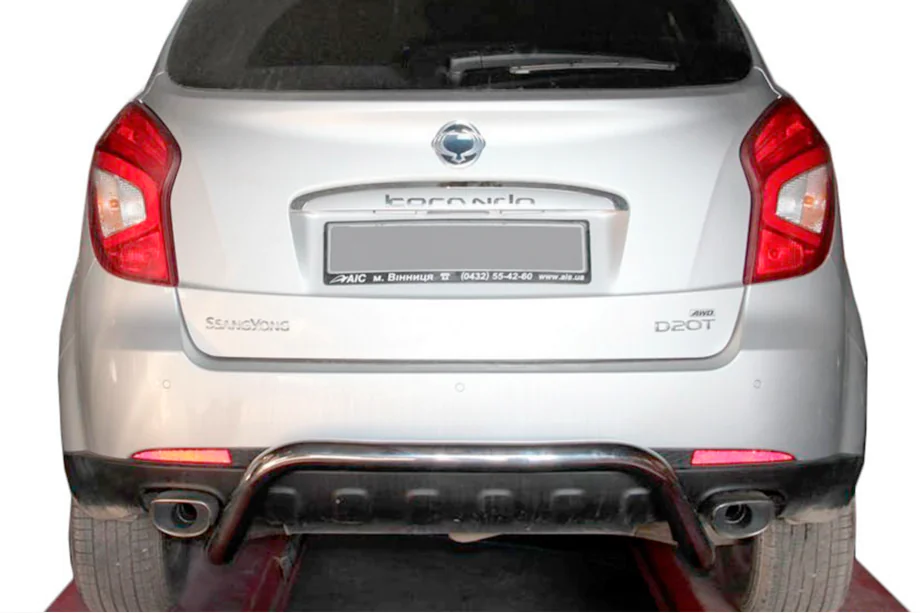 SsangYong Korando 2010-2019 Barra Posteriore AK007 (Acciaio Inox) Image