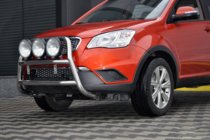 SsangYong Korando 2010-2019 Parabulloni WT018 (Acciaio Inox) foto 2