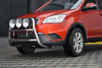 SsangYong Korando 2010-2019 Parabulloni WT018 (Acciaio Inox) foto 2