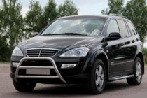 SsangYong Kyron 2005-2014 Protezione Anteriore WT022 Acciaio Inox foto 1