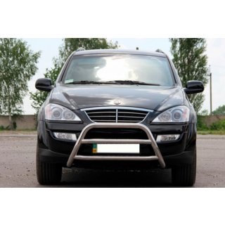 Protezione Anteriore WT022 Acciaio Inox SsangYong Kyron 2005-2014 foto 2