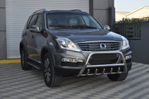 SsangYong Rexton I 2001-2017 Paraurti Anteriore WT003 (Acciaio Inox) foto 4