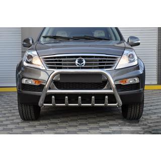 Paraurti Anteriore WT003 (Acciaio Inox) SsangYong Rexton I 2001-2017 foto 3
