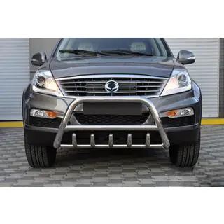 Paraurti Anteriore WT003 (Acciaio Inox) SsangYong Rexton I 2001-2017 foto 3