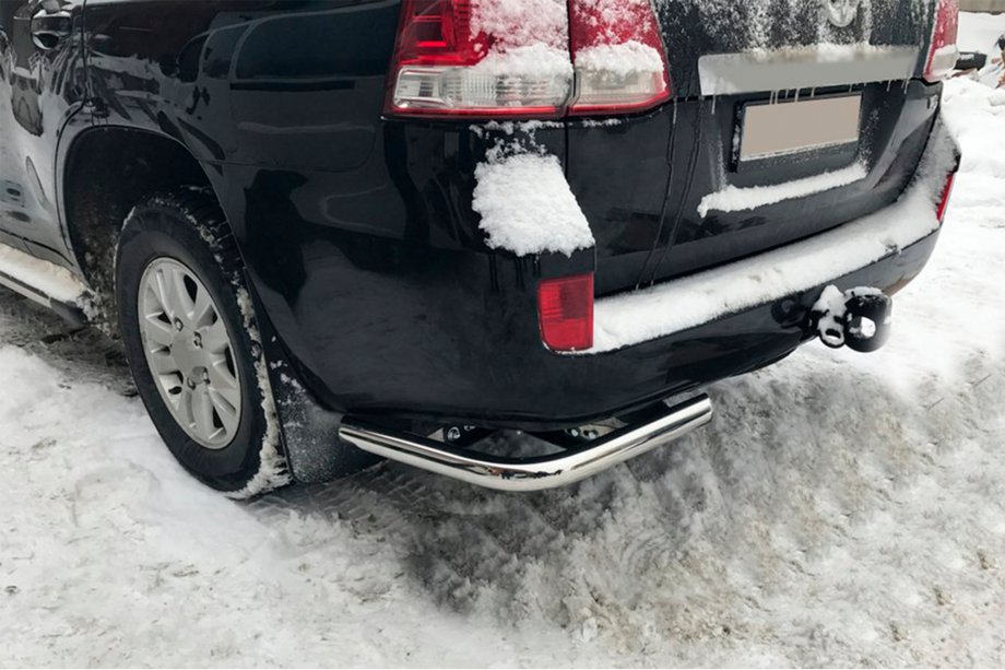 Toyota Land Cruiser 200 2007-2021 Angolari posteriori AK003 (2 pz, acciaio inox) Image