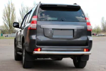 Toyota Land Cruiser Prado 150 2009-2023 Barra Posteriore AK002 (Acciaio Inox) foto 2