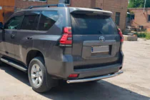 Toyota Land Cruiser Prado 150 2009-2023 Barra Posteriore AK002 (Acciaio Inox) foto 7