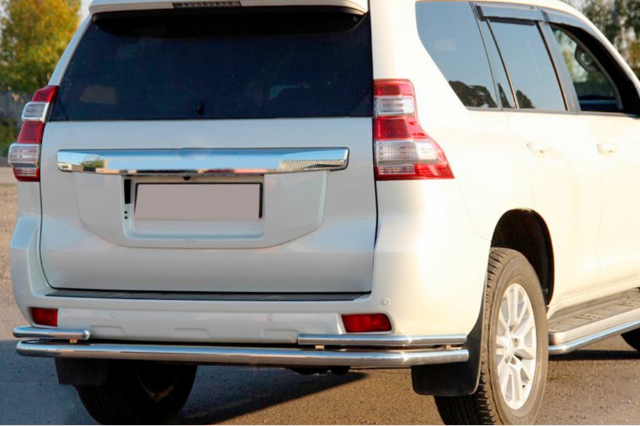 Toyota Land Cruiser Prado 150 2009-2023 Barra Posteriore AK005-2 (Acciaio Inox) Image