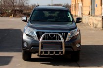Toyota Land Cruiser Prado 150 2009-2023 Protezione Anteriore QT007 (Acciaio Inox) foto 3