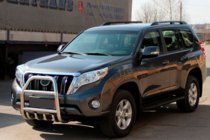 Toyota Land Cruiser Prado 150 2009-2023 Protezione Anteriore QT007 (Acciaio Inox) foto 2