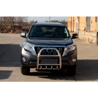 Protezione Anteriore QT007 (Acciaio Inox) Toyota Land Cruiser Prado 150 2009-2023 foto 3