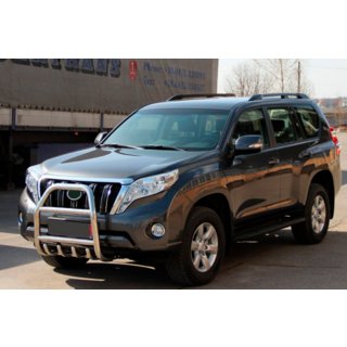 Protezione Anteriore QT007 (Acciaio Inox) Toyota Land Cruiser Prado 150 2009-2023 foto 2