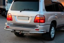 Toyota Land Cruiser 100 1998-2007 Angolari posteriori AK003-Double (2 pz, acciaio inox) foto 2