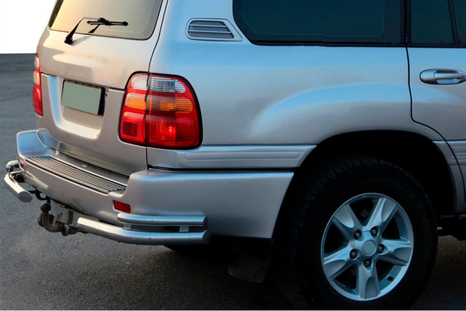 Toyota Land Cruiser 100 1998-2007 Angolari posteriori AK003-Double (2 pz, acciaio inox) Image