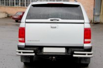 Volkswagen Amarok 2010-2022 Angolari posteriori AK003-Double (2 pz, acciaio inox) foto 4