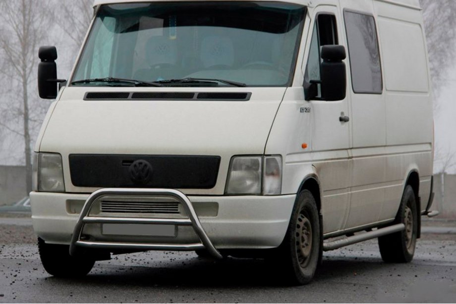 Volkswagen LT 1995-2006 Protezione Anteriore WT022 Acciaio Inox Image
