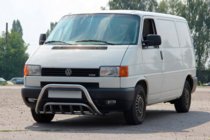 Volkswagen T4 Transporter 1990-2003 Protezione Anteriore WT002 60mm (Acciaio Inox) foto 3