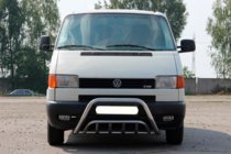 Volkswagen T4 Transporter 1990-2003 Protezione Anteriore WT002 60mm (Acciaio Inox) foto 2