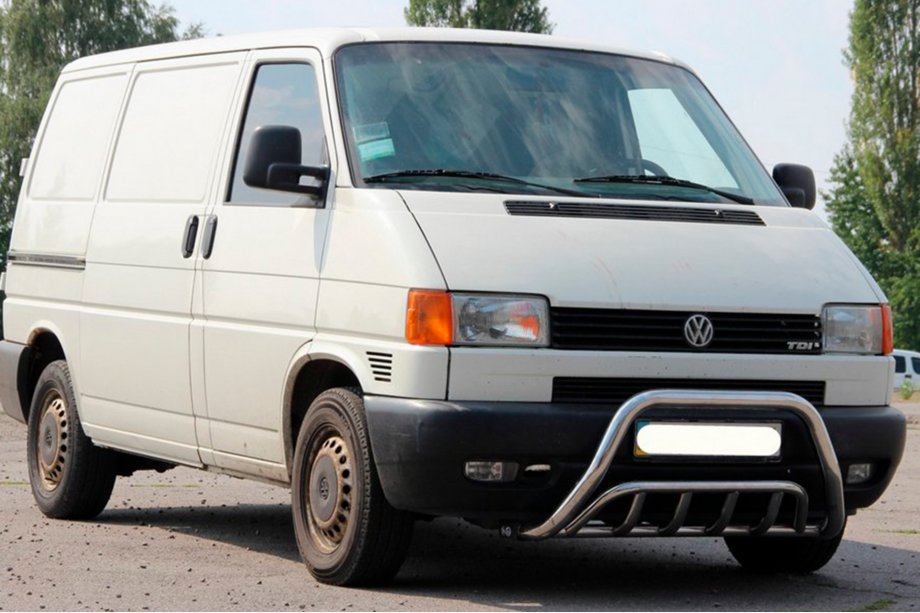 Volkswagen T4 Transporter 1990-2003 Protezione Anteriore WT002 60mm (Acciaio Inox) Image