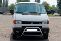 Volkswagen T4 Transporter 1990-2003 Protezione Anteriore WT022 Acciaio Inox foto 2