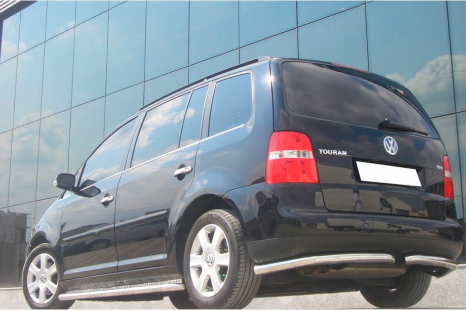 Volkswagen Touran 2003-2010 Angolari posteriori AK003 (2 pz, acciaio inox) Foto 4